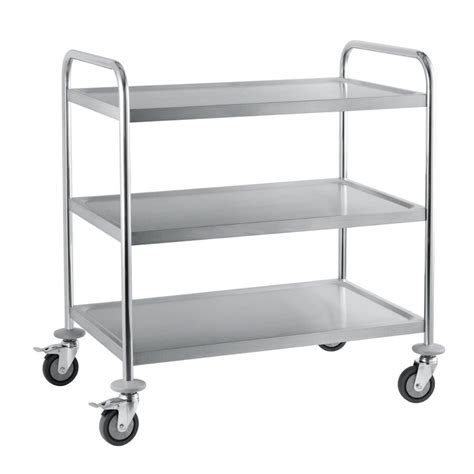 Buy Stainless Steel Serving Trolley With Tiers H B D