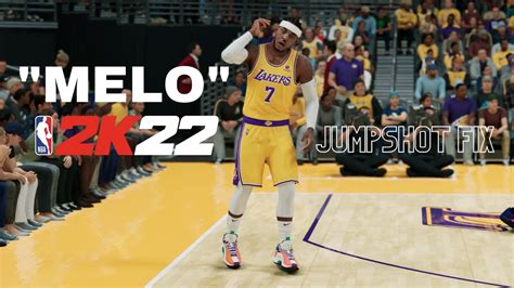 Carmelo Anthony Jumpshot Fix Nba2k22 Youtube