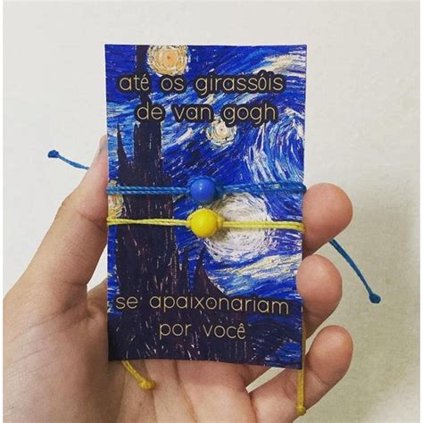 Pulseira Van Gogh Noite Estrelada Casal Amigos Namoro Shopee Brasil