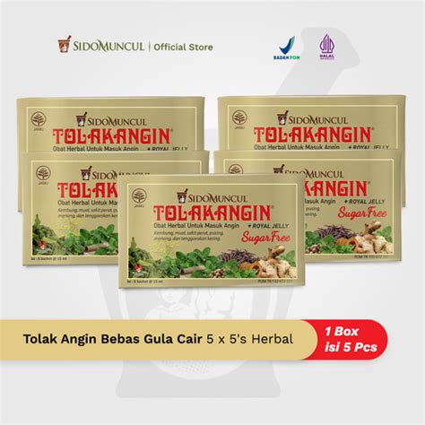 Promo Tolak Angin Bebas Gula Cair Dus X S Herbal Masuk Angin Kota