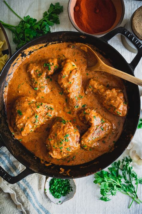 Hungarian Chicken Paprikash Recipe Paprikás Csirke Fare Isle