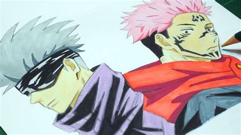 Learn To Draw Ryomen Sukuna And Satoru Gojo Jujutsu Kaisen Art