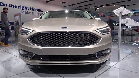 Ford Fusion Platinum Awd Naias Detroit Youtube