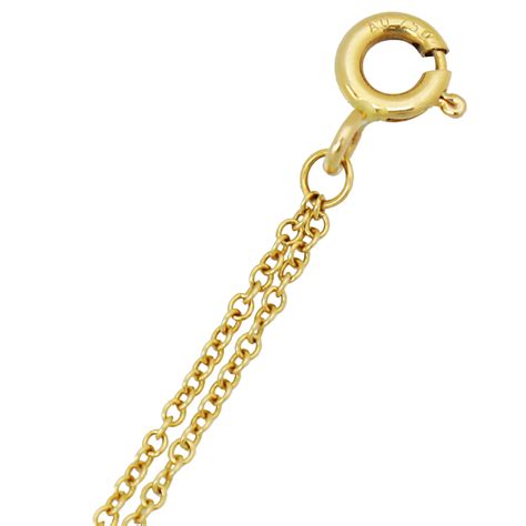 Tiffany And Co 18k Yellow Gold Infinity Double Chain Bracelet The Closet