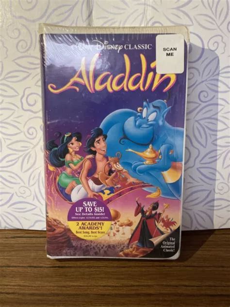 Aladdin Disney Classic Vhs Dition Diamant Noir Vhs Rare