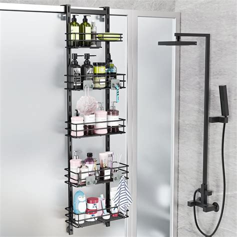 Orimade Over The Door Shower Caddy Adjustable Hanging Organizer Shelf