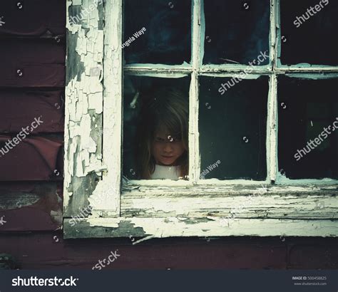 Old Lady Ghost In Window