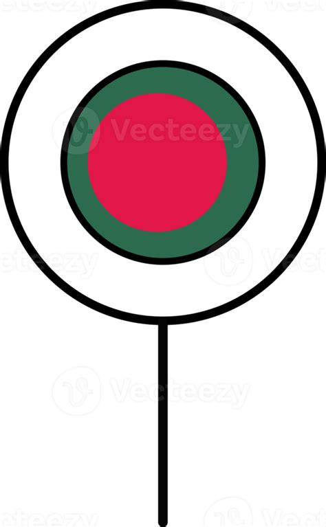 Bangladesh Flag Circle Pin Icon 22121664 Png