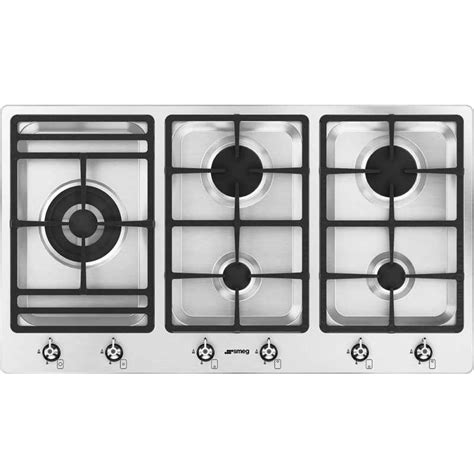 Plaque Gaz Feux Inox Cm Smeg