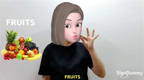 Learn Free American Sign Language Asl Lesson Fruits Part 2