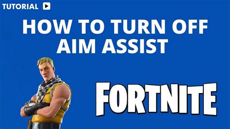 How To Turn Off Aim Assist Fortnite Youtube