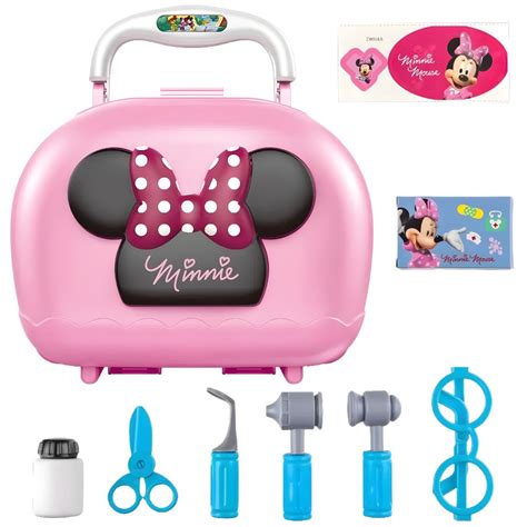 Maleta Minnie Infantil c Alça E Acessórios Brinquedo Médico no Shoptime