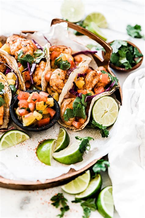 Caribbean Grilled Shrimp Tacos - Oh So Delicioso