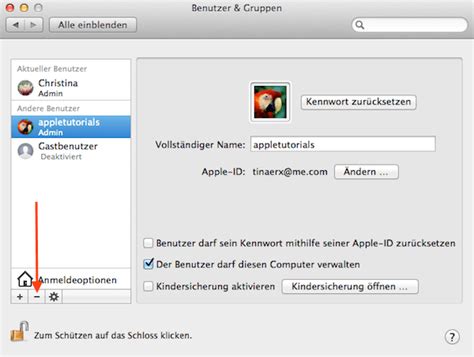 Wie Man Einen Benutzer Account Unter Mac Os X L Schen Kann