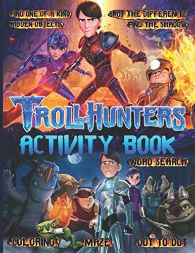 Trollhunters Activity Book: Word Search, Dot To Dot, Spot Differences ...