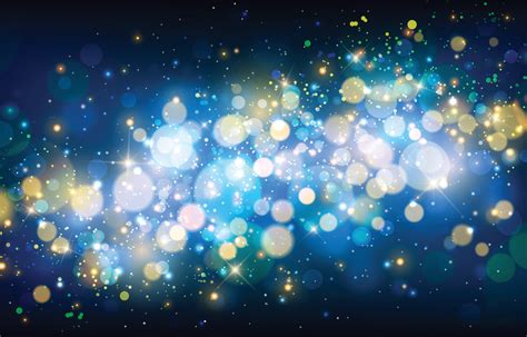 Abstract Blue and Gold Bokeh Lights Background 6573857 Vector Art at Vecteezy