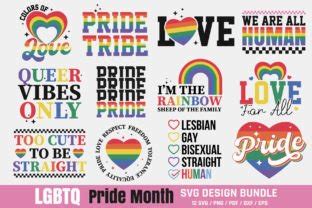 Lgbtq Pride Month Svg Design Bundle Graphic By Craftartstudio