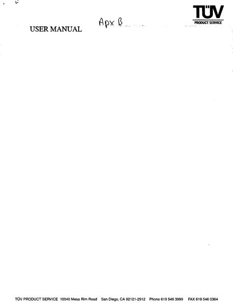 Pt 400 User Manual Apg