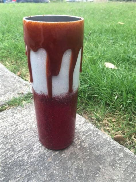 Modelo With A Chamoy Drip Tumblerbeer Drip Etsy