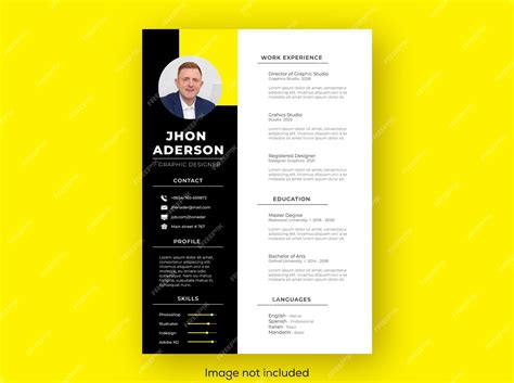 Premium Vector Clean Modern Elegant Resume Cv Template Design