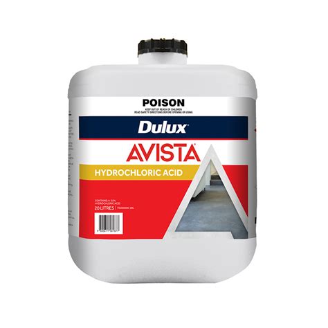 Dulux Avista Hydrochloric Acid 20l Inspirations Paint