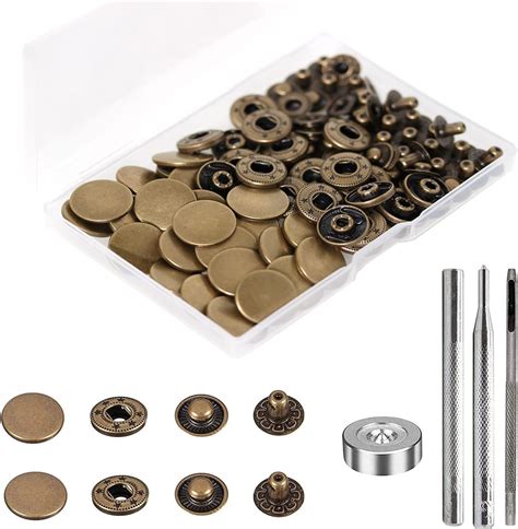 Sets Heavy Duty Leather Snap Fasteners Kit Betterjonny Mm Metal