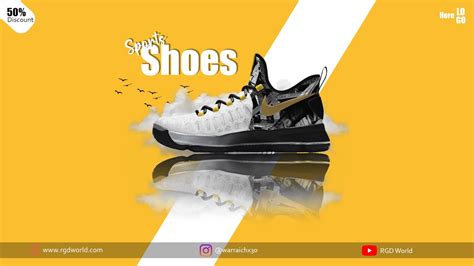 How To Design Social Media Shoes Banner Design Photoshop Tutorial Youtube