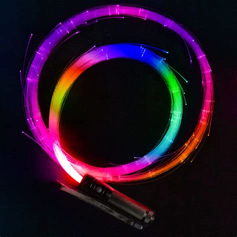 Buy Led Fiber Optic Whip Super Bright Dance Whips Swivel Pixel Rave