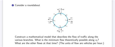 Solved O Consider A Roundabout 1 30 110 Construct A Chegg