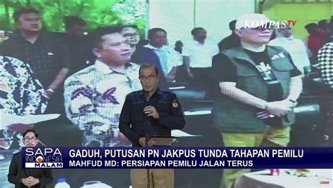 Dugaan Mahfud Md Di Balik Putusan Pn Jakpus Soal Penundaan Pemilu