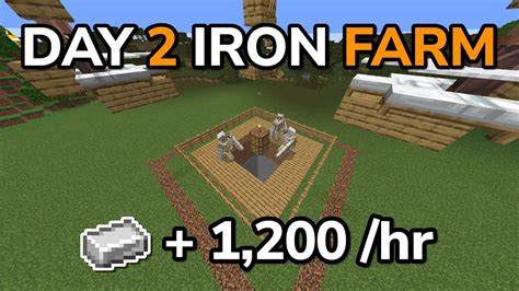 Best Easy Iron Farm Minecraft 1 21 1 200 Ingots Per Hour Without Name Tag Youtube