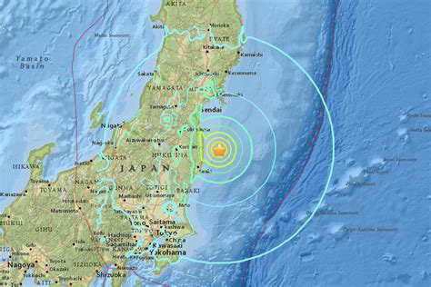 Japanese Tsunami Map