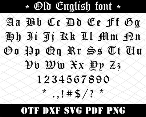 English font Old English font svg Old English script svg Font svg files ...