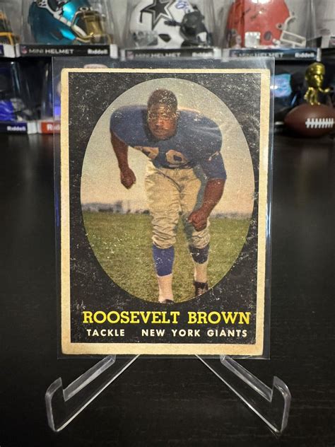 Topps Roosevelt Brown P Giants Combined Shipping Ebay