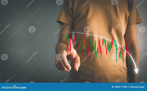 Investor Analyze Stock Chart Businessman Forecast Graph In Bearish