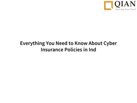 Ppt Everything You Need To Know About Cyber Insurance Policies In Ind