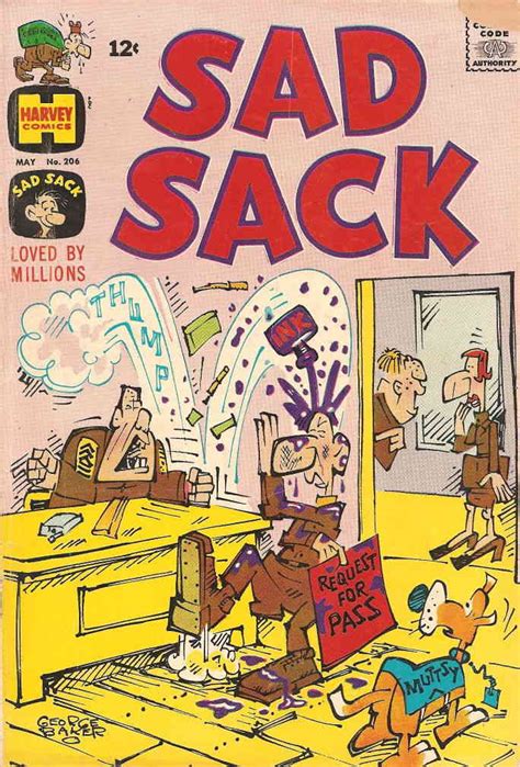 Sad Sack 206 Vg Harvey Low Grade Comic May 1969 George Baker