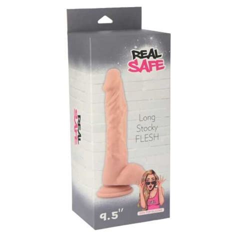 Real Safe Long Stocky Dildo Flesh Realistyczne Dildo Z Naturalnym