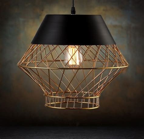 Loft Style Iron Cage Droplight Industrial Vintage Pendant Light