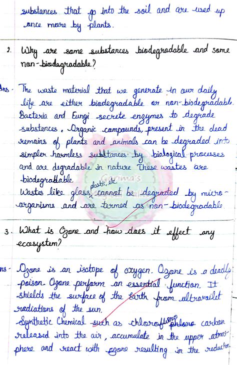 Solution Our Environment Class 10 Important Questions With Answers