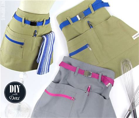 Unisex Belted Half Aprons Dritz Webbing And Hardware Sew4home Cool