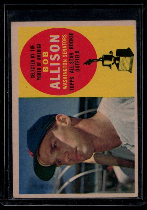 Topps Bob Allison Washington Senators Vg Ex Ebay