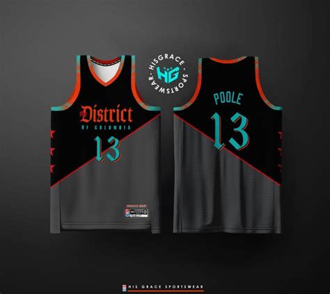 Hisgrace Nba City Edition Basketball Concept District Of Columbia Black