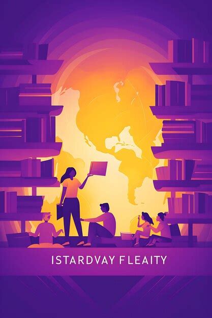 Premium AI Image | Poster of International Literacy Day With Students ...