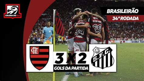 FLAMENGO 3X2 SANTOS GOLS DA PARTIDA NARRAÇÃO RAFA PENIDO