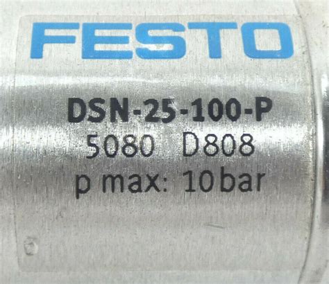 FESTO DSN 25 100 P Normzylinder 5080 P Max 10 Bar EBay