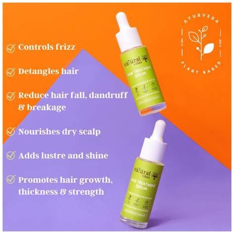 Buy Natural Vibes Hair Treatment Serum Reduces Hair Fall Controls