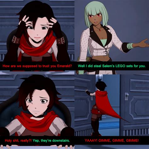 Emerald Joining Team Rwby Alternate Take Rfnki