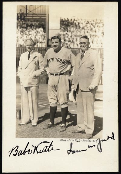 Babe Ruth Signed Photo From Hawaii REA Archive