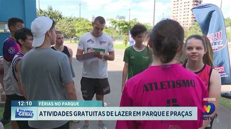 Férias no Parque atividades gratuitas de lazer em parque e praças